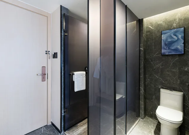 غرفة عائلية بسرير كينج وسرير فردي، Ausotel Smart Zhujiang New Town Guangzhou 3/5