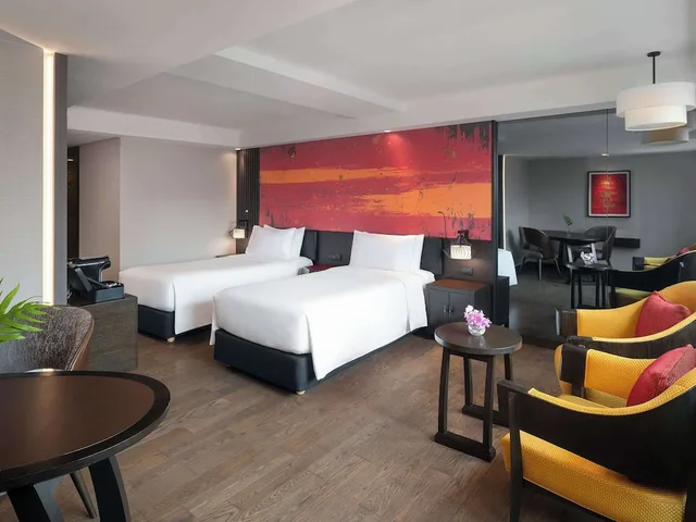 غرفة ديلوكس بسريرين منفصلين بحوض استحمام، Mercure Bangkok Sukhumvit 11 5/10