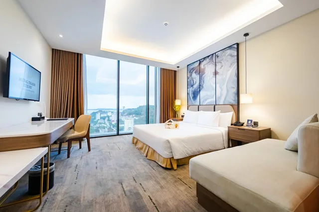 غرفة ديلوكس بسرير مزدوج بإطلالة على المدينة، Muong Thanh Luxury Ha Long Center 1/3