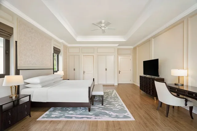 فيلا بريميير بسريرين منفصلين وسريرين كينج بإطلالة على الحديقة بـ3 غرف نوم، Danang Marriott Resort & Spa Non Nuoc Beach Villas 3/5