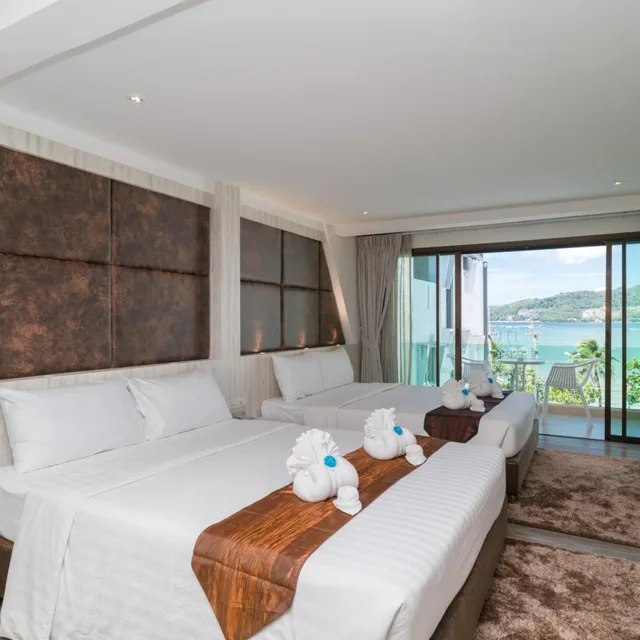 غرفة عائلية بإطلالة على البحر، Destinaation Patong Boutique By The Sea 1/10