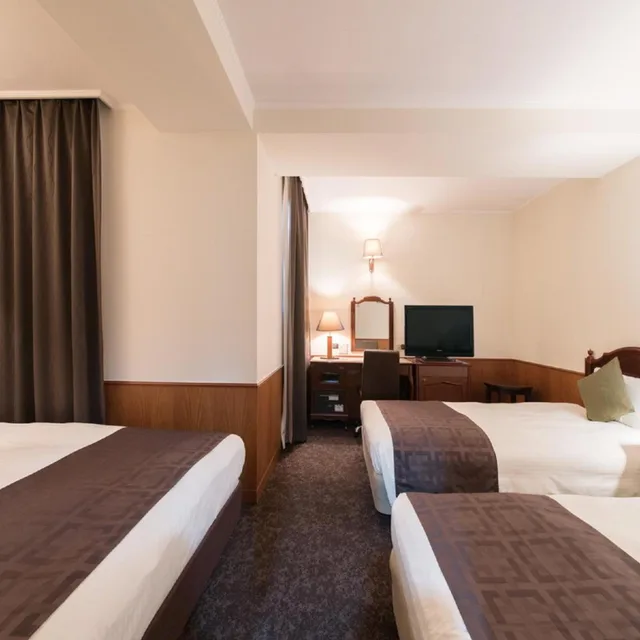 غرفة رباعية للمدخنين، Premier Hotel Cabin Obihiro 3/3