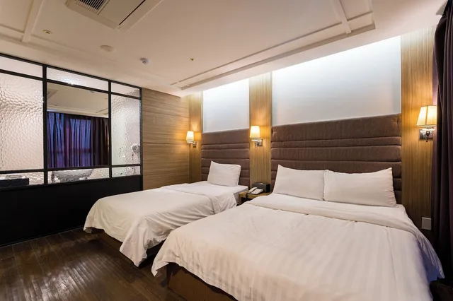غرفة عائلية بسرير مزدوج وسرير فردي، Brown Dot Hotel Incheon Songdo 4/10