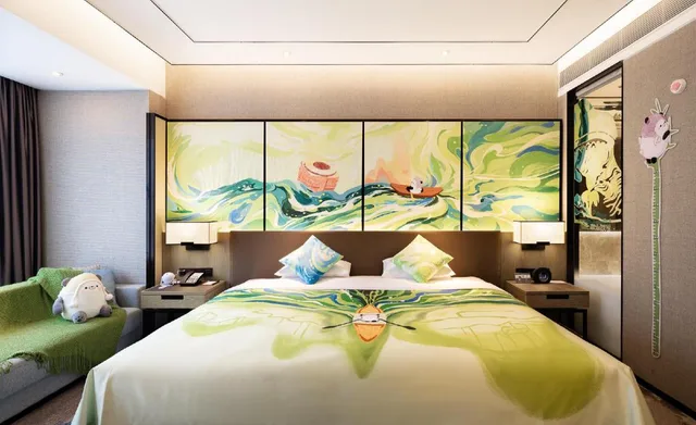 Hollywood, Guest Room, Family, King Bed، Hangzhou Marriott Hotel Lin An 3/5