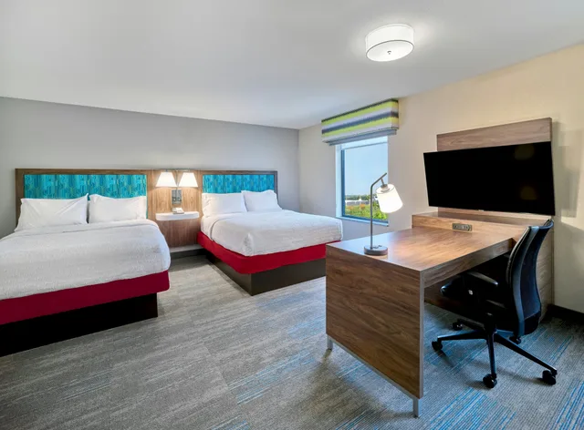 Studio, 2 Queen Beds, HAMPTON INN OMAHA MIDTOWN-AKSARBEN AREA 3/8
