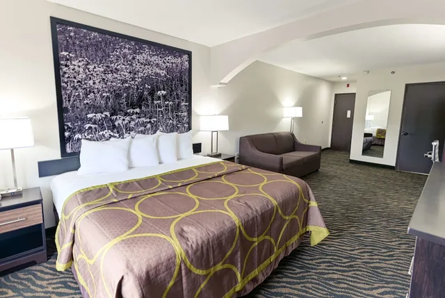 غرفة قياسية بسرير كينج مع أريكة، Super 8 by Wyndham High Point/Greensboro 1/4