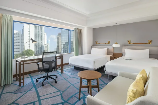 غرفة ديلوكس بسريرين منفصلين مع دخول صالة النادي، LE MERIDIEN JAKARTA 7/9