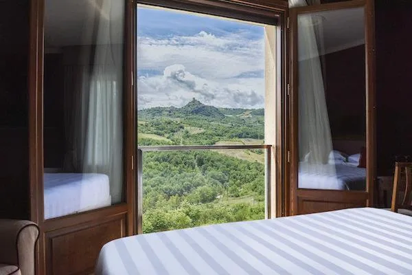 غرفة بسرير كوين بشرفة، La Posta Hotel & Thermal Spa 10/10