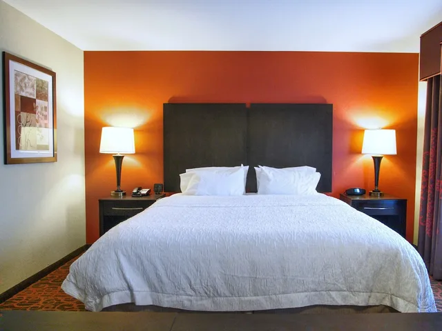 غرفة بسرير كينج بحوض استحمام لذوي الإعاقة، Hampton Inn Suites Elk City Ok 1/2