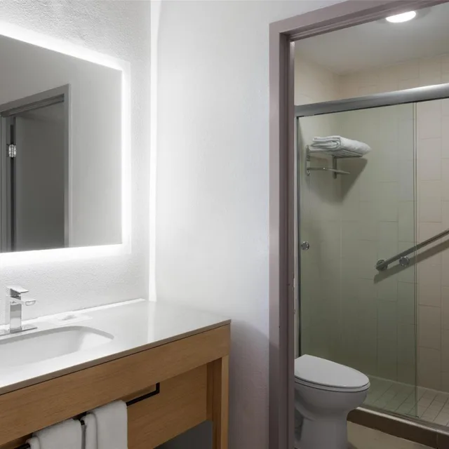 غرفة بسرير كينج مع أريكة في طابق مرتفع، Hyatt Place Atlanta/Alpharetta/North Point Mall 3/4