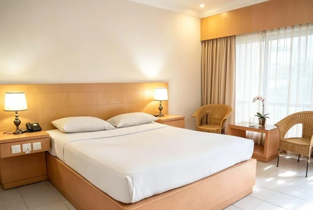شاليه بسرير مزدوج، Pelangi Hotel 1/2