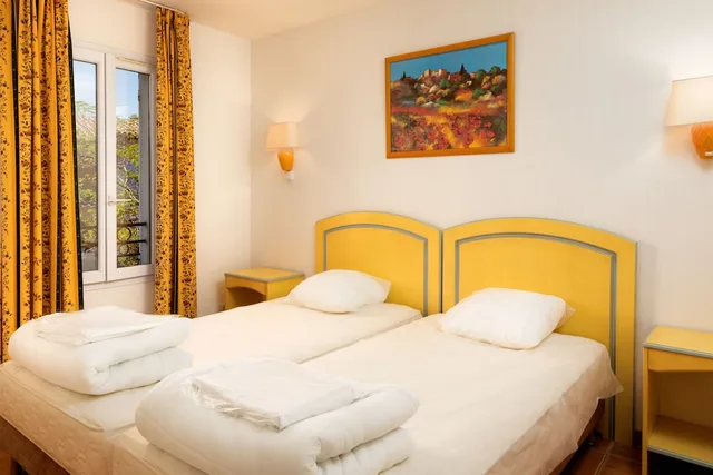 شقة بسريرين منفصلين بغرفتي نوم مع أريكة، Residence Club Les Mazets de Camargue 2/8