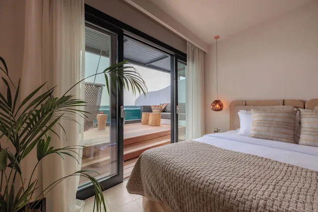 غرفة سوبيريور بسرير كوين بإطلالة على البحر بمسبح خاص، ASTY Mykonos Hotel and Spa 1/2
