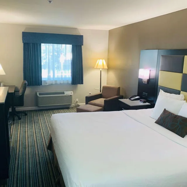 جناح بسرير كينج بجاكوزي بحوض استحمام لذوي الإعاقة، Surestay Plus Hotel By Best Western Redding 3/4