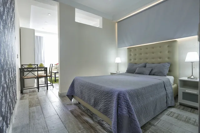 جناح جونيور بسرير كوين بإطلالة على البحر بغرفة نوم واحدة مع أريكة بمطبخ صغير، RIG HOTEL BOUTIQUE PUERTO MALECON 6/10