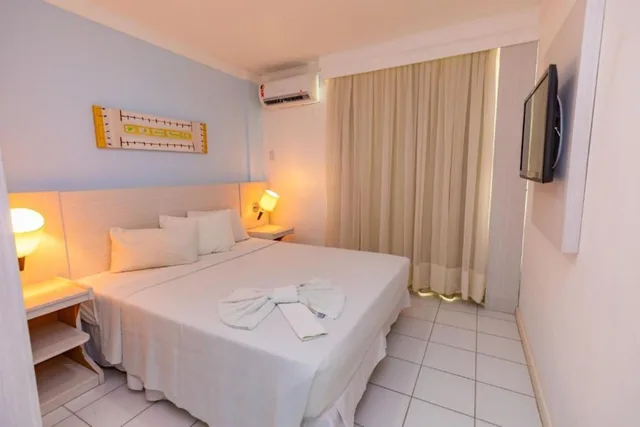 شقة بسرير مزدوج وسريرين منفصلين بإطلالة على البحر، Hotel Ponta Negra Beach Natal 1/5