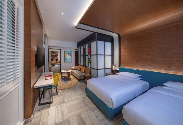 جناح جونيور بسريرين منفصلين بإطلالة على الفناء، Andaz Dubai The Palm by Hyatt 2/10