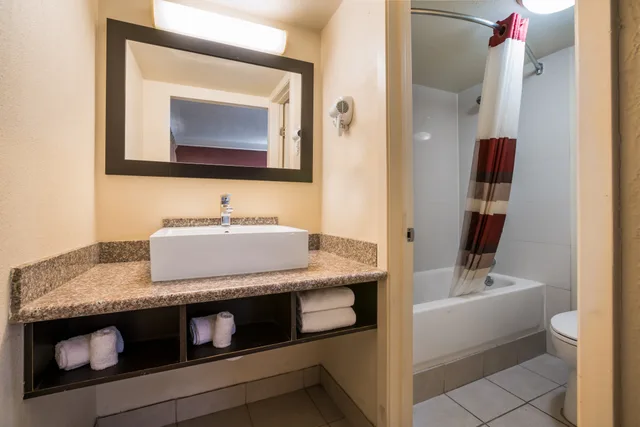 غرفة ديلوكس بمطبخ صغير، Red Roof Inn Dallas - Richardson 7/7