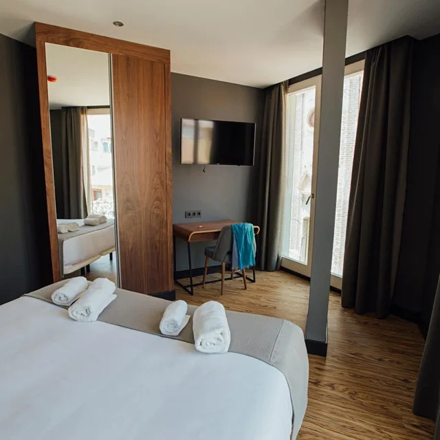 غرفة سوبيريور بسرير مزدوج أو سريرين منفصلين بإطلالة، Malaga Premium Hotel 2/10