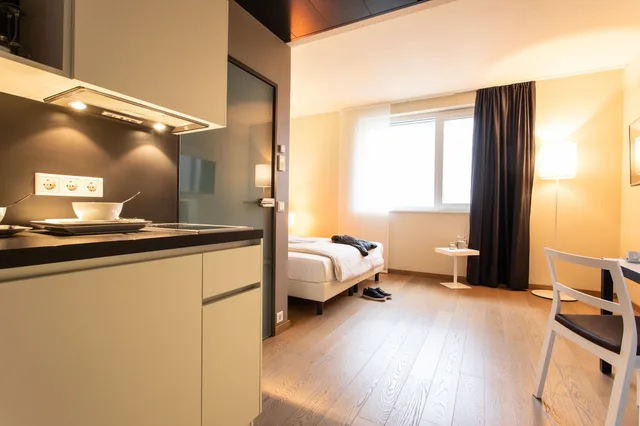 استوديو بسرير كوين، harrys home Wien Millennium Tower 7/7