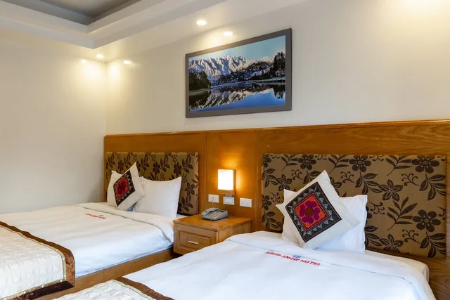 غرفة ديلوكس بسريرين كوين، Sapa Snow Hotel 5/10
