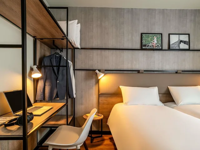 غرفة قياسية بسريرين منفصلين، Ibis Bordeaux Nord Carbon Blanc 4/6