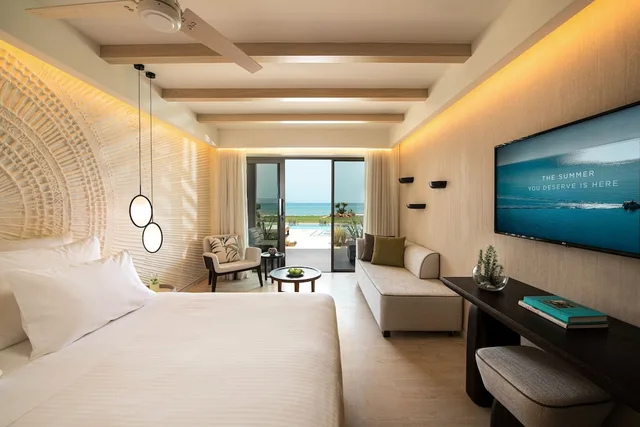 Suite, Double Bed, Sea Front, Shared Pool, 2 Sofa، Mitsis Selection Rinela 1/2