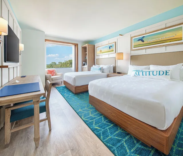غرفة قياسية بسريرين كوين، Margaritaville Hotel Kansas City 1/4