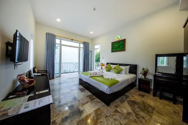 غرفة ديلوكس بسرير كوين وسرير فردي، Lucky Leaf Villa 3/5