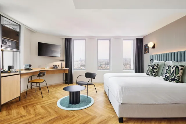 غرفة ديلوكس بسرير مزدوج في طابق مرتفع، H4 Wyndham Paris Pleyel 5/8
