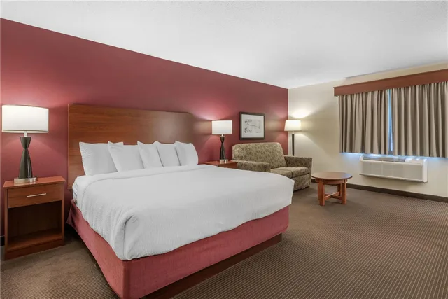 غرفة بسرير كينج مع أريكة، SureStay Plus Hotel by Best Western Litchfield 2/3