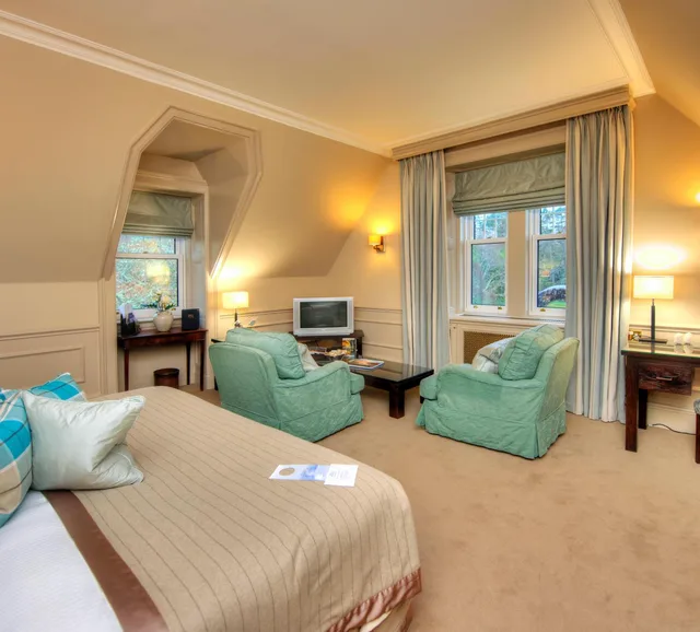 غرفة ديلوكس بسرير مزدوج أو سريرين منفصلين، Isle of Eriska Hotel 1/7