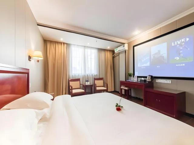غرفة بسرير كينج بإطلالة، Greentree Inn Jiangsu Suzhou Mudu Ancient Street E 2/2