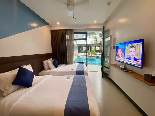 غرفة ديلوكس بسريرين مزدوجين، White Breeze Palawan Boutique Hotel 1/10