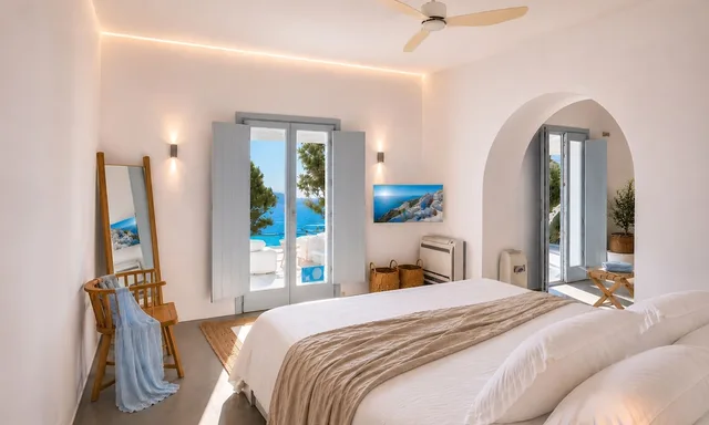 Horizon, Luxury, Studio, Suite, King Bed, Sea View, Sofa, SANTORINI HEIGHTS 3/9