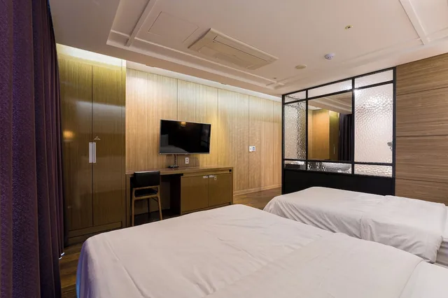 غرفة عائلية بسرير مزدوج وسرير فردي، Brown Dot Hotel Incheon Songdo 7/10