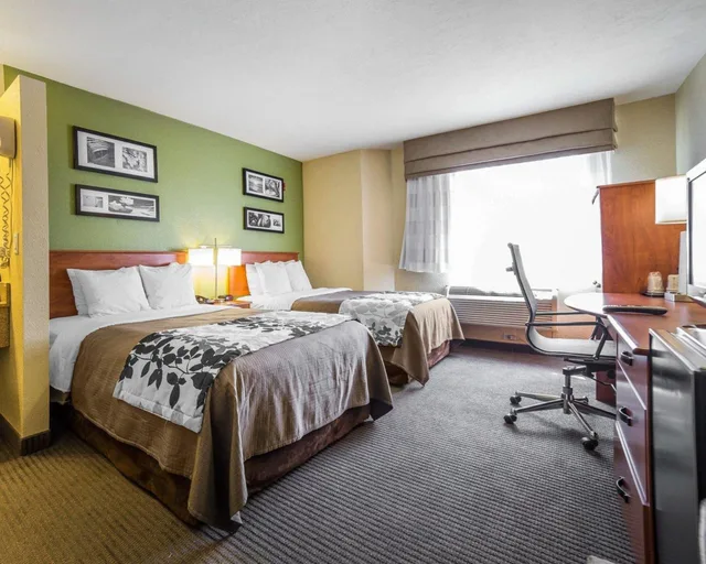 غرفة بسريرين مزدوجين، Sleep Inn West Valley City - Salt Lake City South 2/3