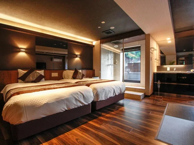 Japanese Western, Junior Suite, Ocean View, Outdoor Bath, Terrace, Smoking، Livemax Resort Aki Miyajima 1/1
