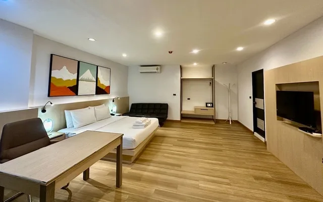 جناح تنفيذي بسرير كينج مع أريكة، SAKURA SKY RESIDENCE 9/10