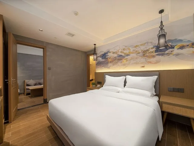 جناح استوديو تنفيذي بسرير كينج، Cheermay Hotel Guangzhou Panyu Shiqiao Aoyuan Plaza 1/5