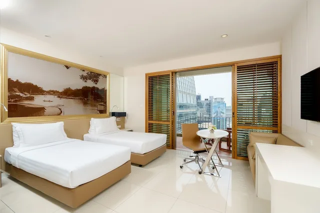 غرفة سوبيريور بسريرين منفصلين بشرفة، Grande Centre Point Ploenchit Bangkok 2/10