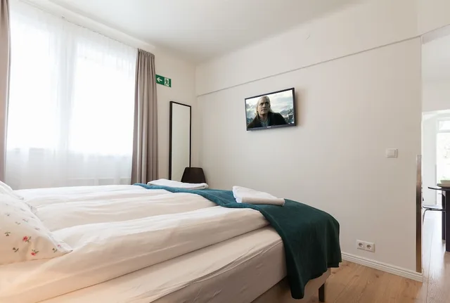 شقة كومفورت بثلاثة أسرّة بغرفة نوم واحدة مع أريكة، Guesthouse Galtafell 1/10