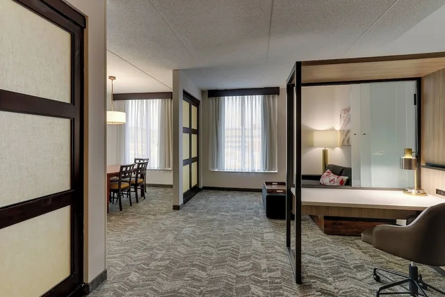 جناح بسرير كينج بغرفة نوم واحدة مع أريكة، SpringHill Suites Birmingham Downtown at UAB 2/2