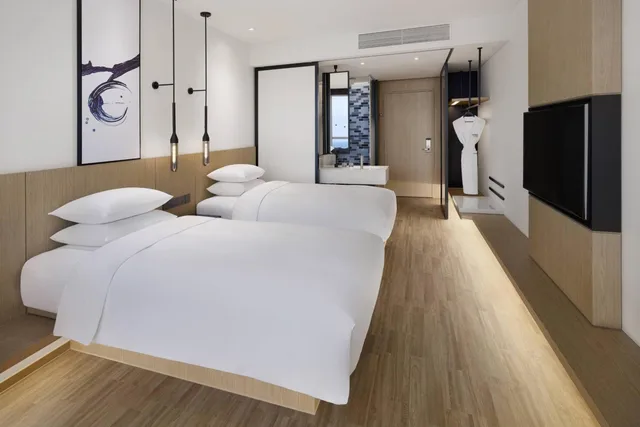 غرفة قياسية بسريرين منفصلين بإطلالة على البحر، Fairfield by Marriott Busan Songdo Beach 1/6