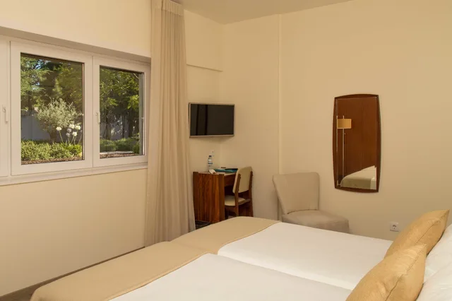 غرفة بسرير مزدوج أو سريرين منفصلين بإطلالة على الجبل بشرفة، Hotel Aires Da Serra 1/3