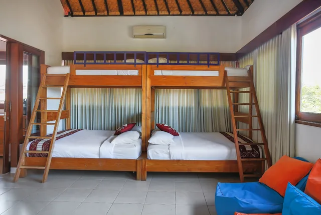 فيلا بسريرين منفصلين وسريرين كينج وأسرّة بطابقين بـ4 غرف نوم بمسبح خاص، Villa Bali Caviar 8/10