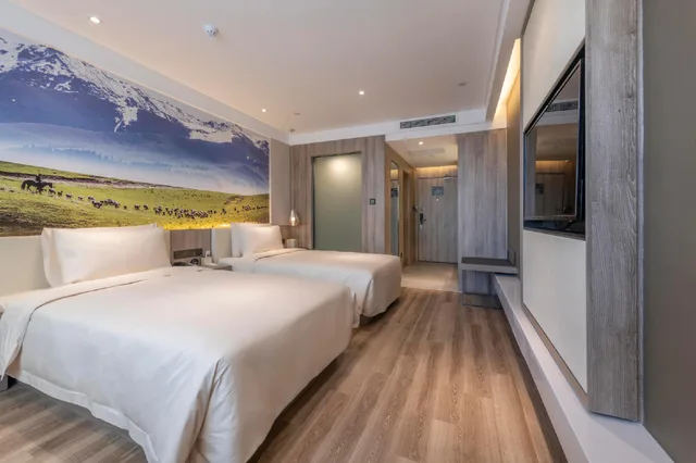 غرفة سوبيريور بسريرين منفصلين، Atour Hotel Urumqi People's Cinema 2/3