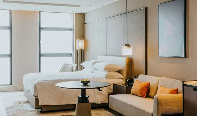 غرفة كلوب بسرير كينج بإطلالة على الحديقة، Sheraton Xi'an South 3/6