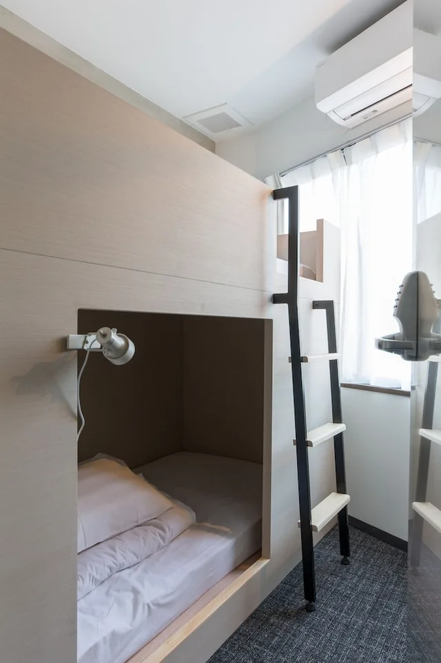 Female Dorm, 2 Beds, Shared Bathroom, Unplan Shinjuku Hostel 1/2