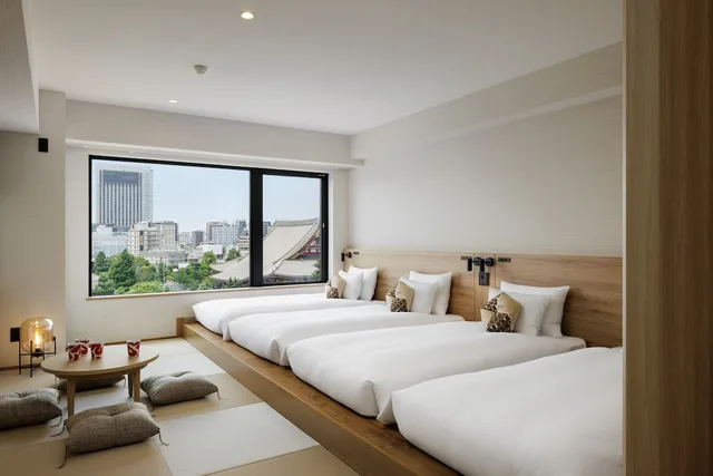 غرفة ديلوكس رباعية بأربعة أسرّة، OMO3 Asakusa by Hoshino Resorts 1/3